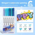 24-Color Glitter Brush Pens – Acrylic Ink Sparkle Markers Glitter Art Markers Qme B