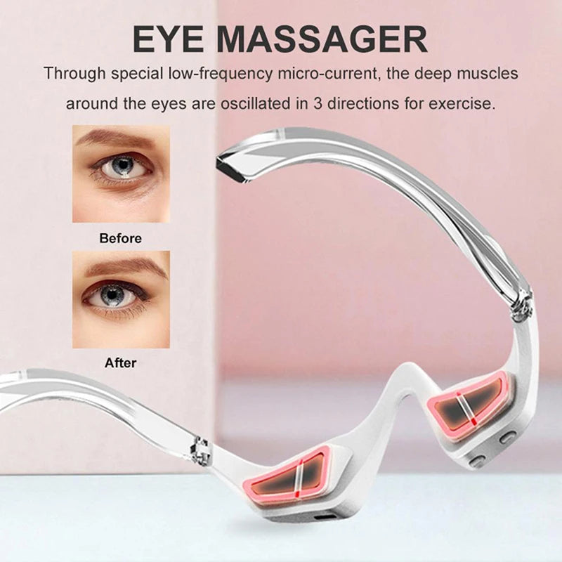 Vilnason EMS Eye Massager – Red Light & Micro-Current Device Eye Massager Qst
