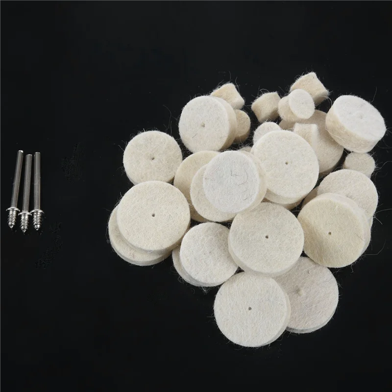 Soft Felt Polishing Buffing Wheel Mixed Accessory Rotary Tool Set Rotary Tool Accessory Qme