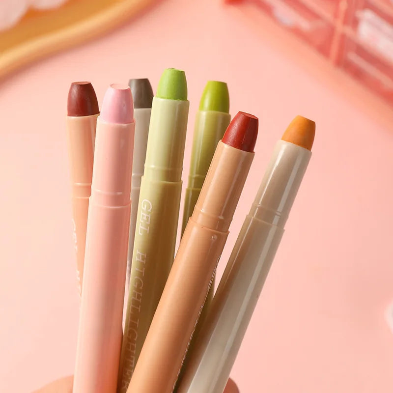 Bible Highlighters Morandi Colors Non-Bleeding Gel Pens – 8pc Set Gel Highlighter Set Qme