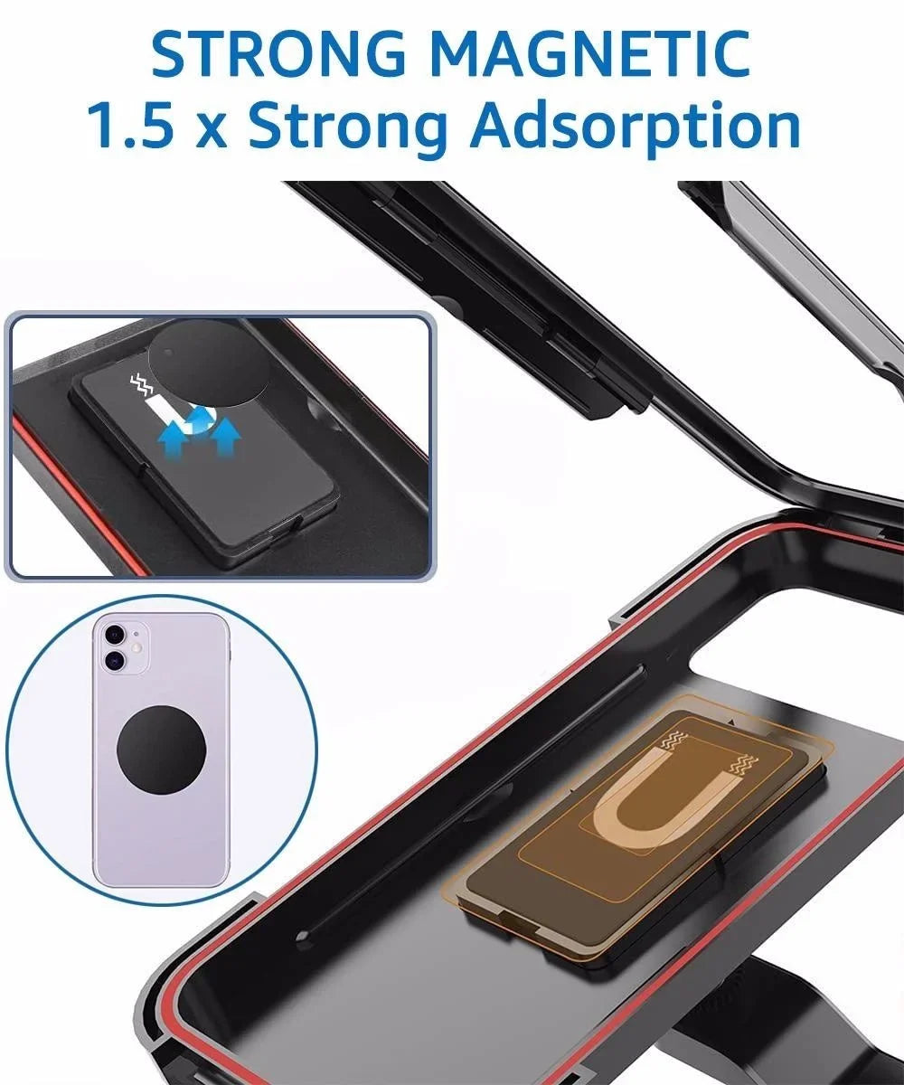 Waterproof Motorcycle Bike Phone Holder – Universal 360° Mount Motorcycle Phone Mount Qme