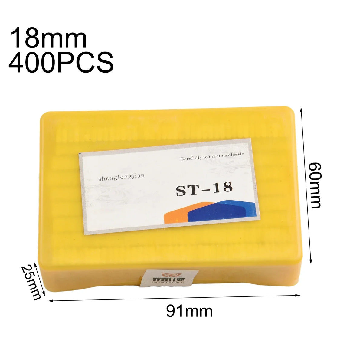 ST18 Steel Cement Nails 18x6x2mm for Manual Nailer – 400 Pcs Steel Nails Qme