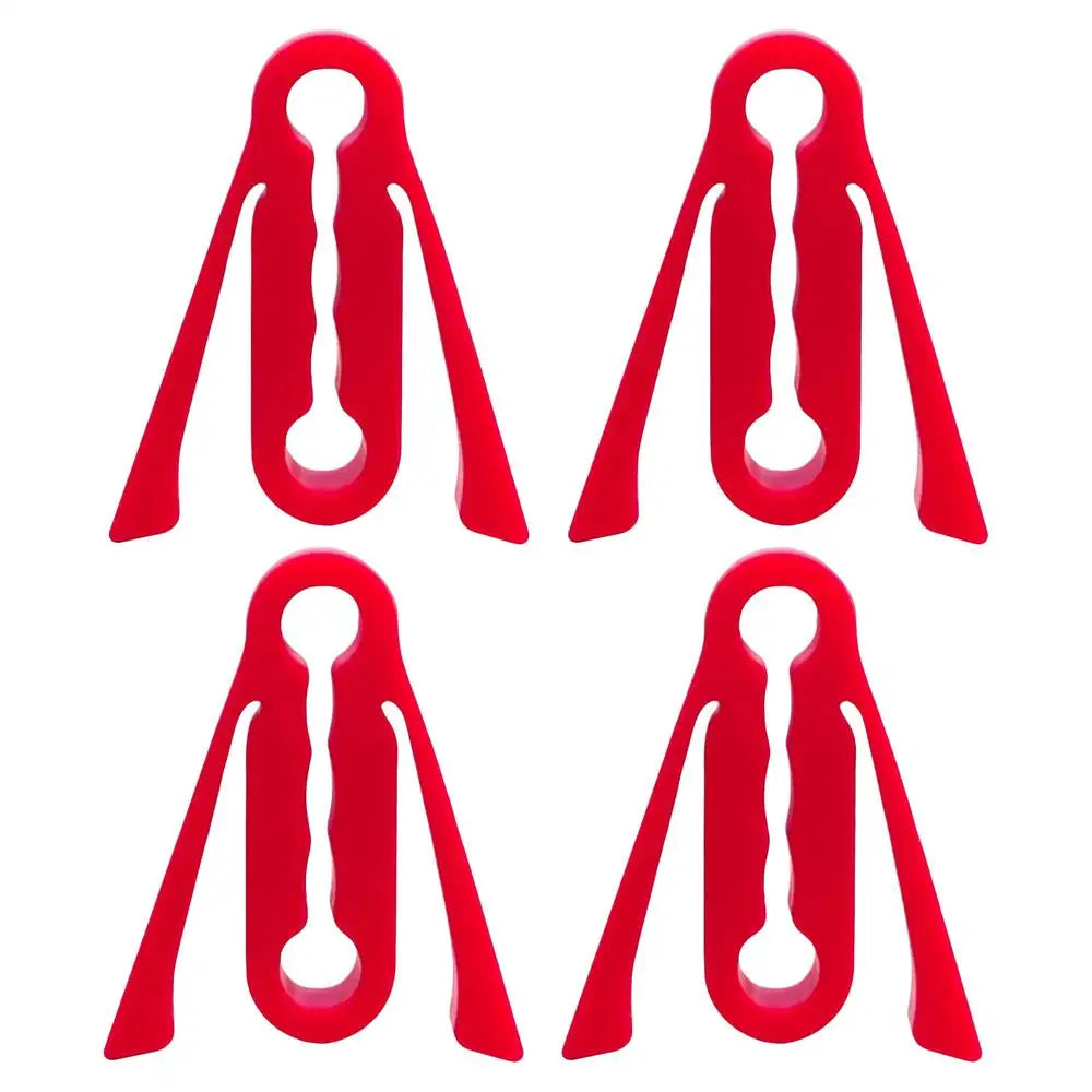 Silicone Car Door Latch Covers – 4-Pack Noise Dampening Pads Car Door Latch Cover Qme Red