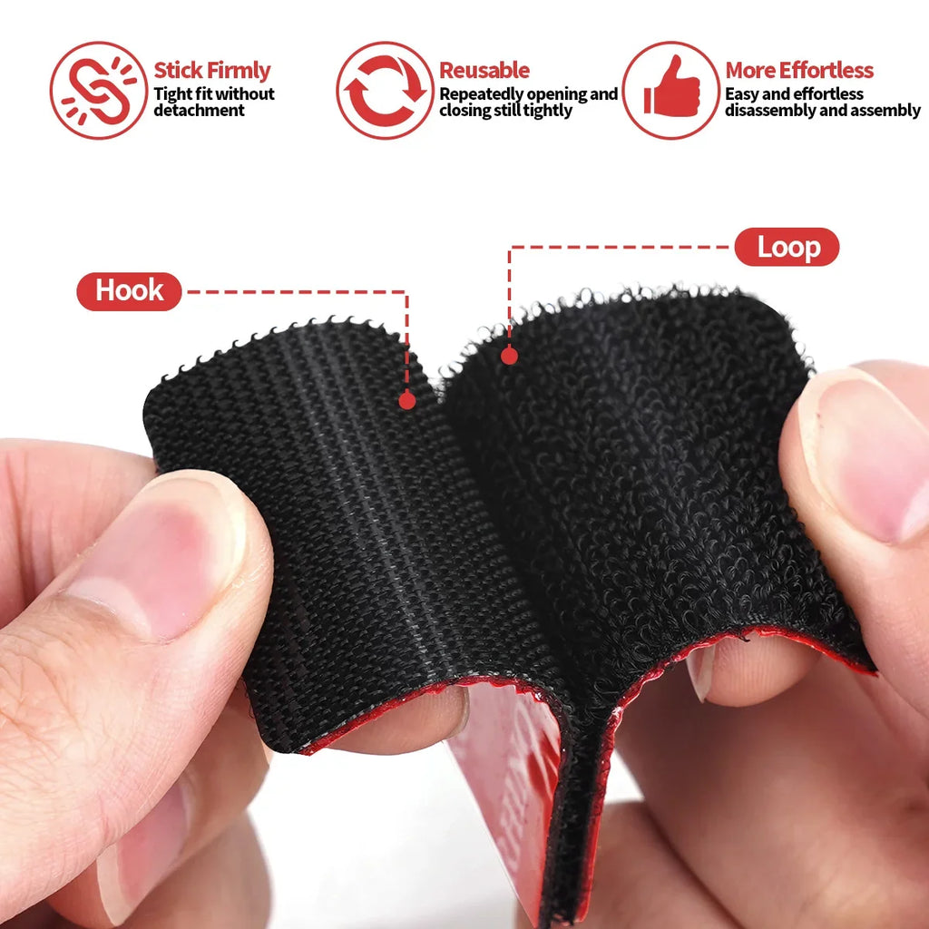 Self-Adhesive Hook & Loop Pads | DIY Floor Fasteners – 15 Colors Hook & Loop Fastener Pads Qme