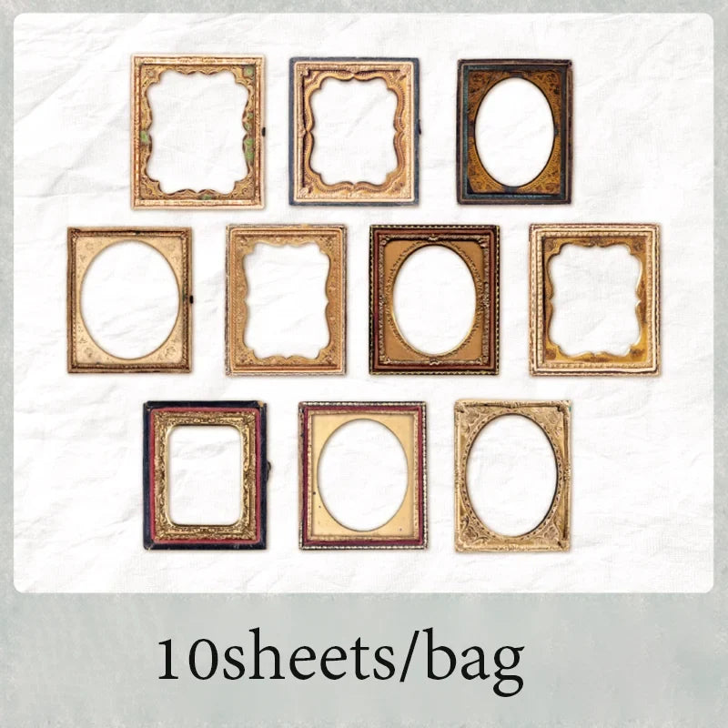 Window Frame Hollow Embossed Collage Cards – 10 Sheets Scrapbook Scrapbook Craft Cards Qme 4