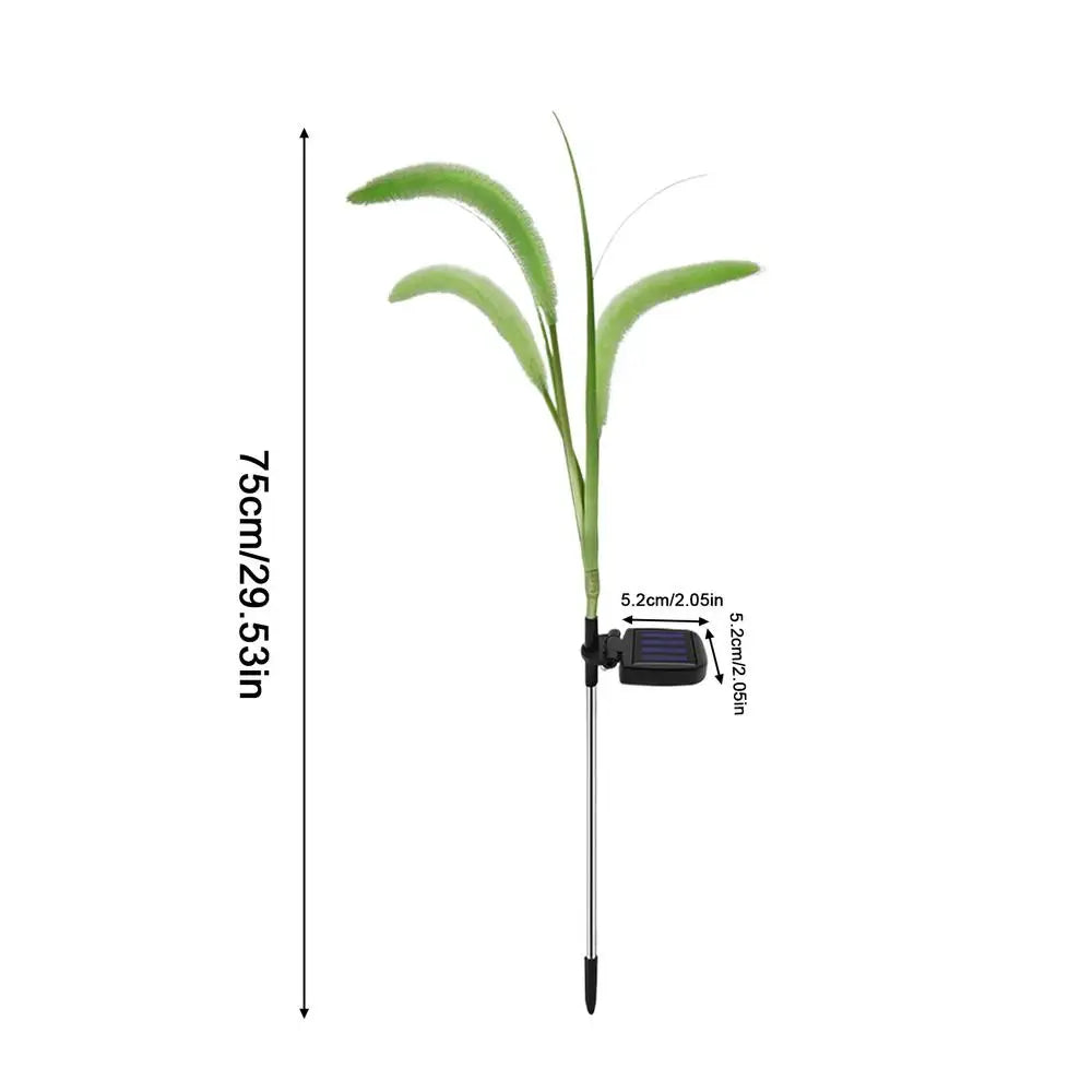 Solar Tall Artificial Reed Grass Pathway Lights | Weatherproof Solar Pathway Lights Qme 02 China Mainland