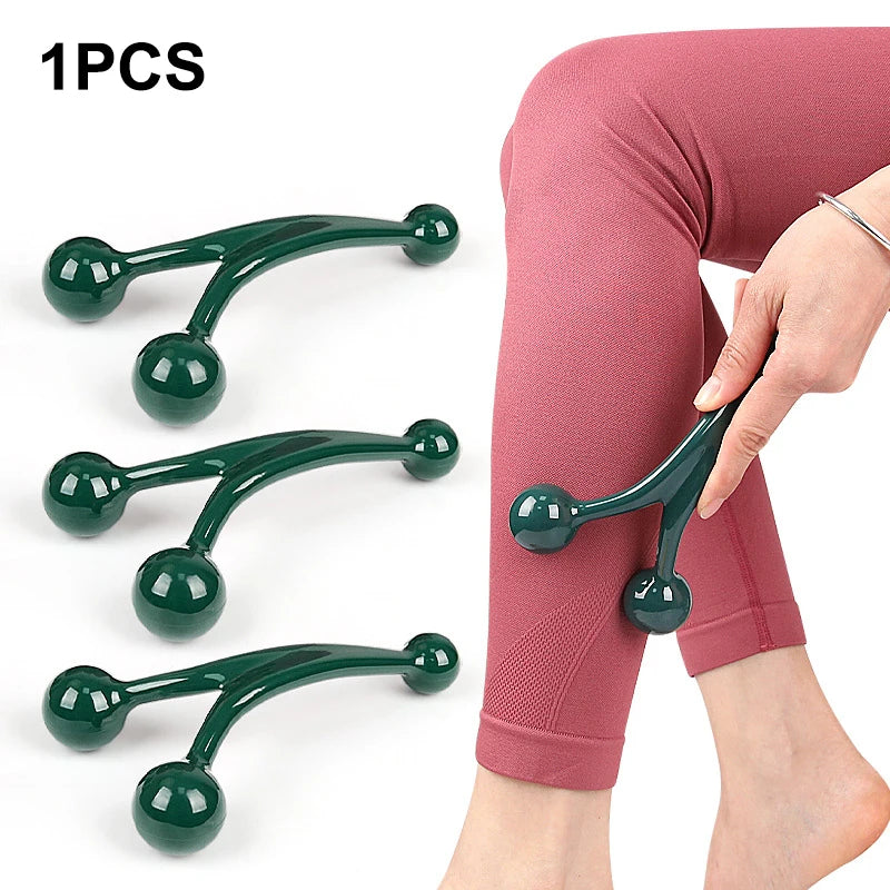 Triangle Ball Facial Roller & Body Massager – Neck, Foot Body Massage Tool Qst