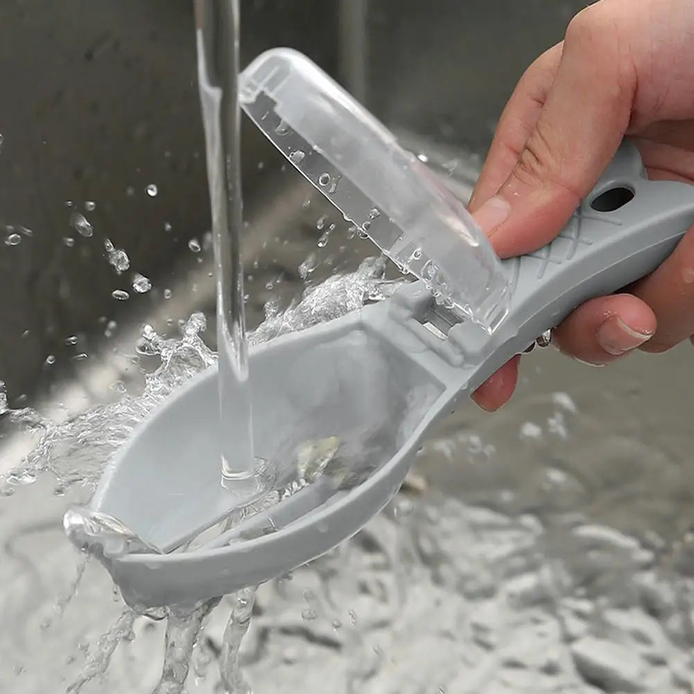 Fish Scale Scraper Brush with Quick-Release Knife Fish Scaler Tool Qme