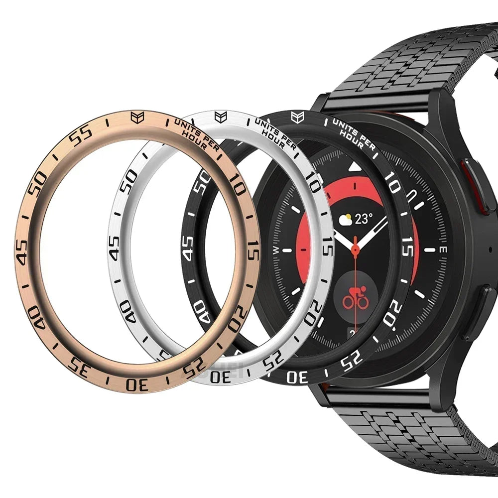 Metal Bezel Frame for Samsung Galaxy Watch 6 5 4 – Speed Scale Ring Watch Bezel Frame Qme