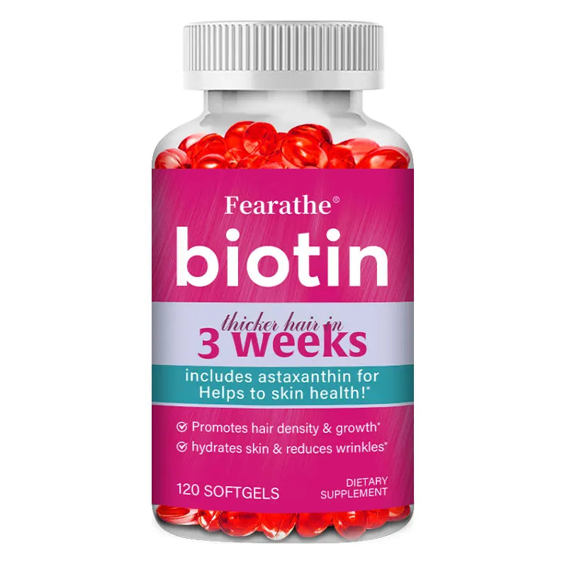 Biotin Capsules with Astaxanthin, MSM & Grape Seed | Beauty Beauty Supplement Capsules Qst 120 count 5 bottle