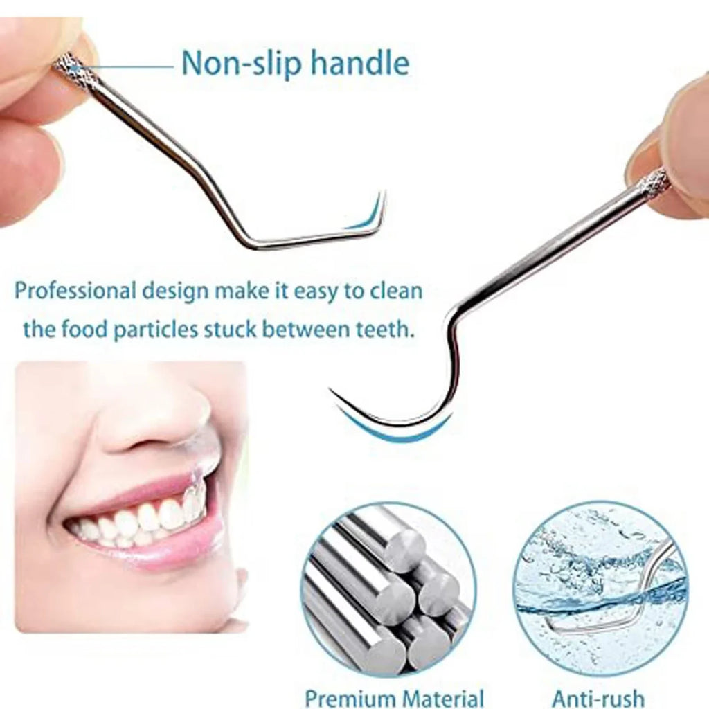 Reusable Stainless Steel Toothpick Set – Portable Oral Care Tool Reusable Toothpick Set Qme