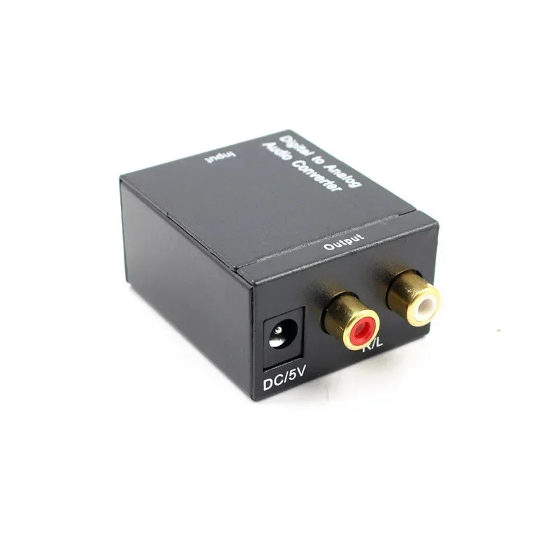 Digital to Analog Audio Converter – Coaxial & Optical Fiber Audio Converter DAC Qme