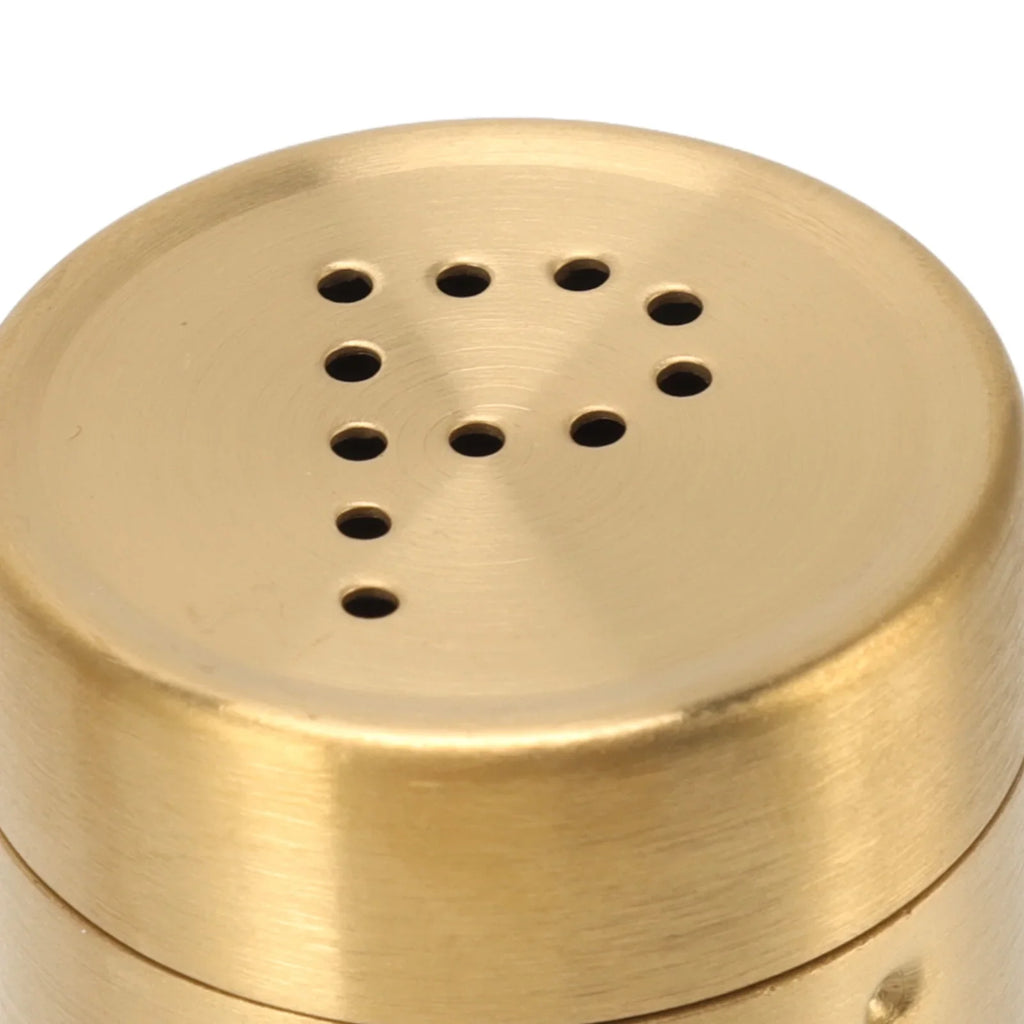 Stainless Steel Gold Spice Shaker Jars – Rustproof Set of 2 Spice Shaker Jar Qme