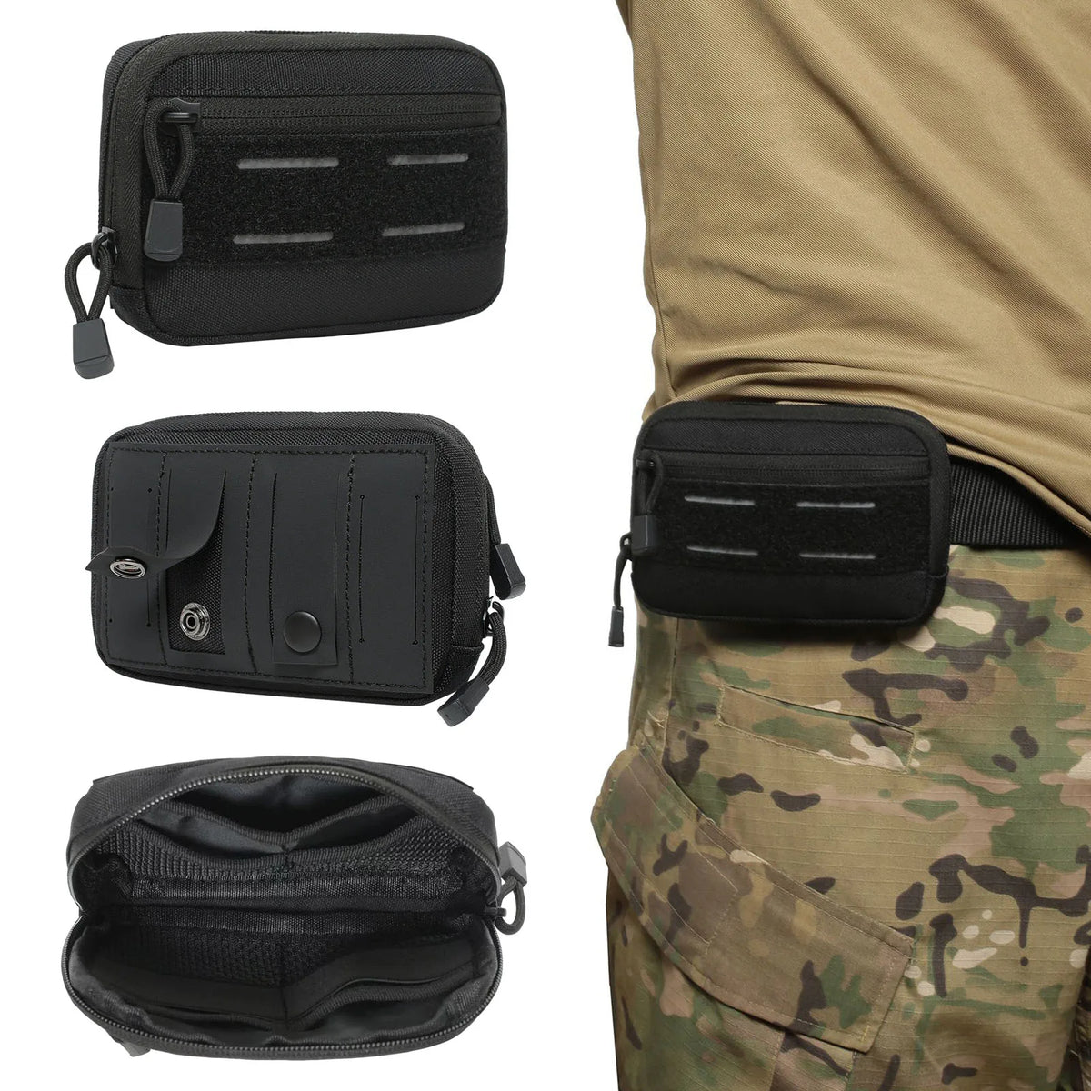 Outdoor EDC Tool Bag | MOLLE Waist Pack, Large Capacity EDC Waist Pack Qme