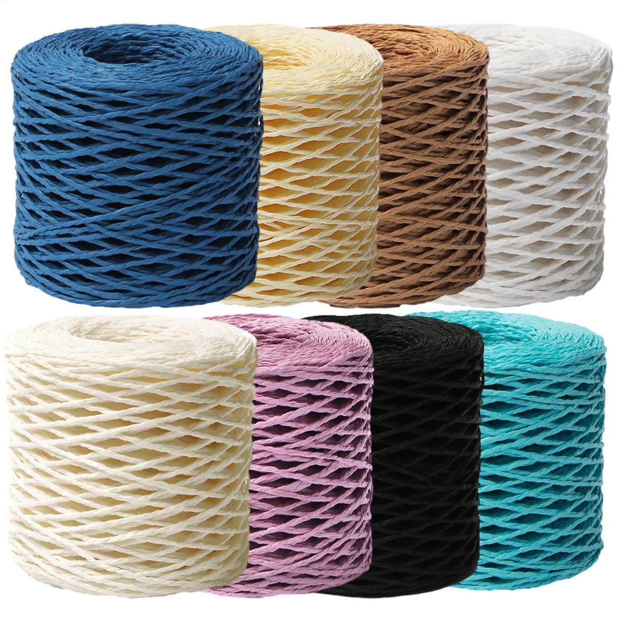 Natural Raffia Yarn 150m Roll – DIY Craft Ribbon for Hats & Gifts Craft Raffia Ribbon Qst