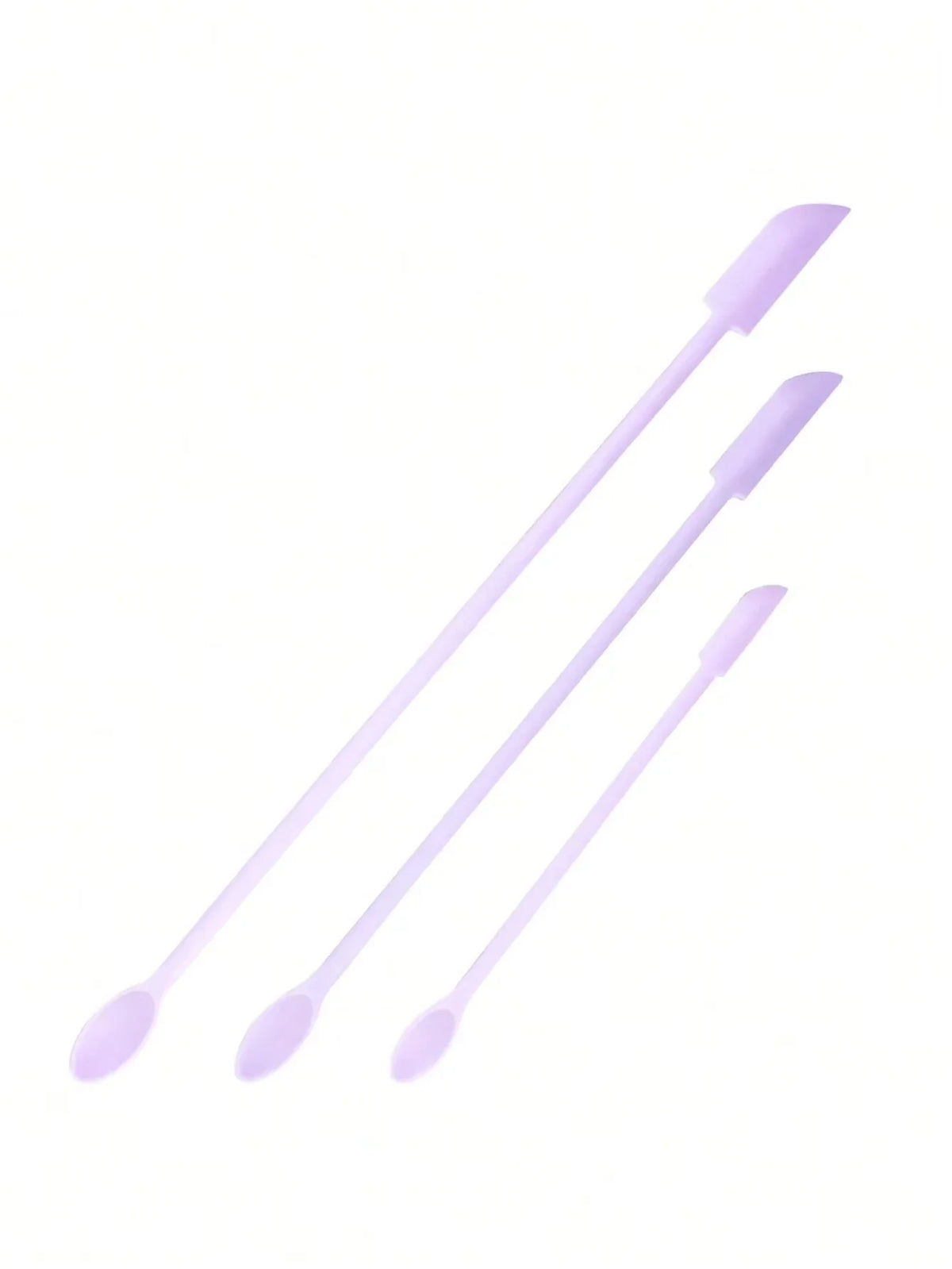 Silicone Bottle Scraper for Foundation & Lotion Jars | Qme Makeup Spatula Tool Qme 3Pcs Purple