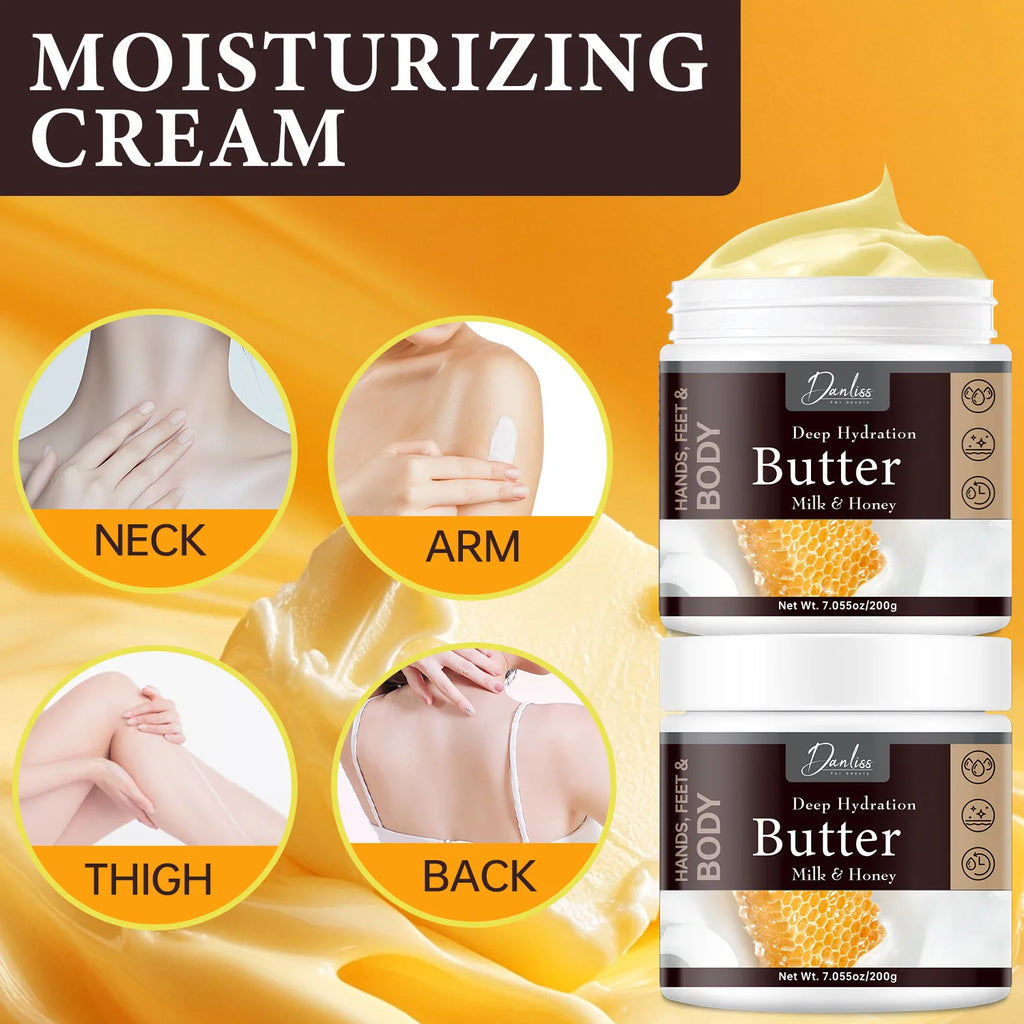 Milk & Honey Body Butter – Deep Hydration for Skin Body Butter Cream Qst