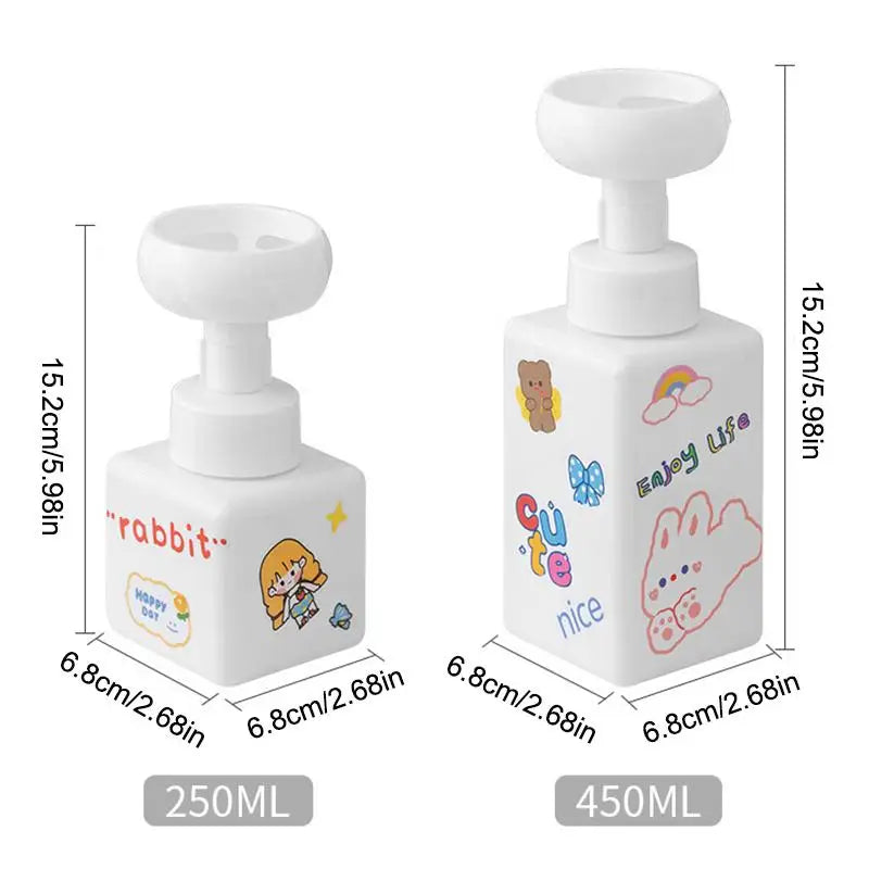 Flower-Shaped Foam Pump Dispenser Bottle | Soap & Shampoo Foam Soap Dispenser Qme
