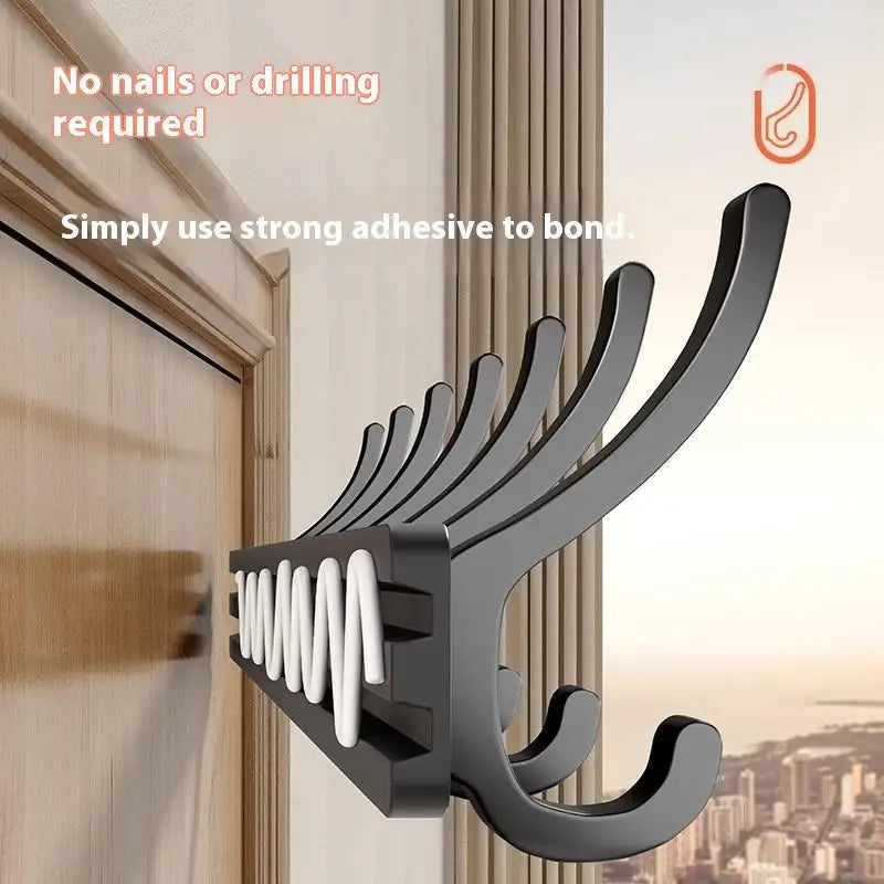 Black Steel Wall Hook – Robe, Towel & Coat Hanger Wall Hook Qme