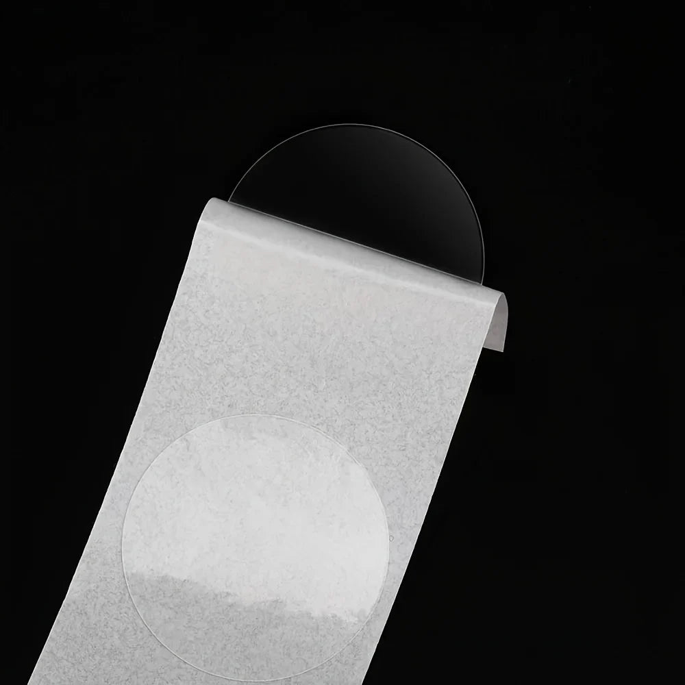 500 Clear Self-Adhesive Stickers 2.5cm | DIY Packaging Packaging Stickers Qme