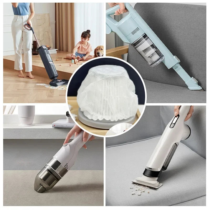 Disposable Vacuum Filter Covers | Non-Woven Fabric 100-Pack Vacuum Filter Cover Qme