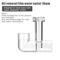 Aquarium Lily Pipe Outflow Skimmer – 12/16mm Transparent PC Aquarium Filter Skimmer Qst 16mm set