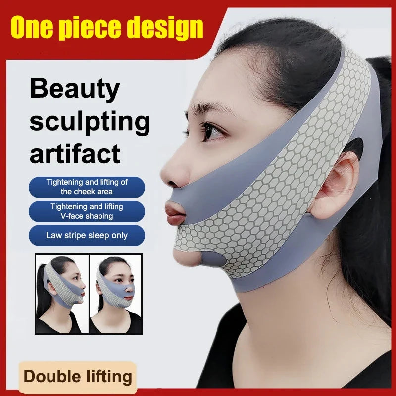 V-Shape Face Lifting & Contouring Band – Slimming Wrap Facial Contouring Band Qme