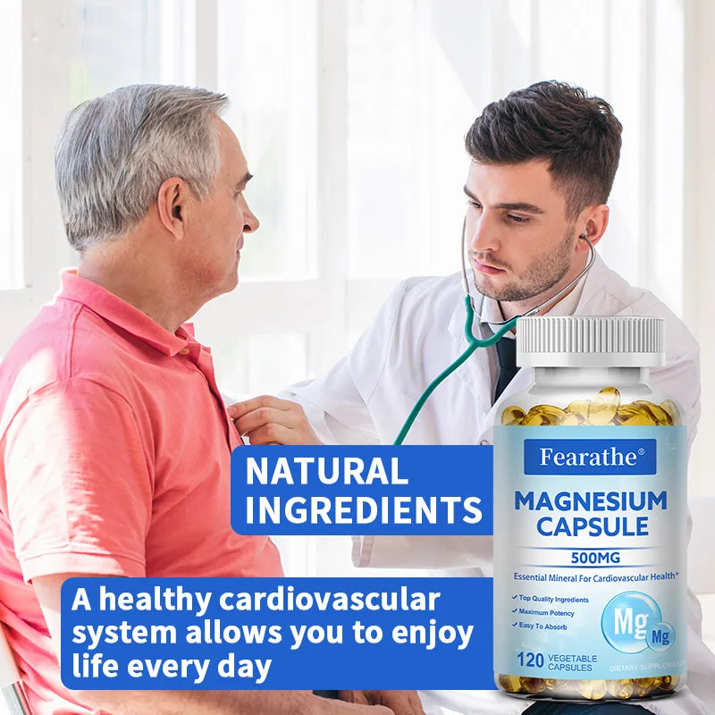 Magnesium Glycinate Capsules – High Absorption Vegan Supplement Mineral Supplement Qst