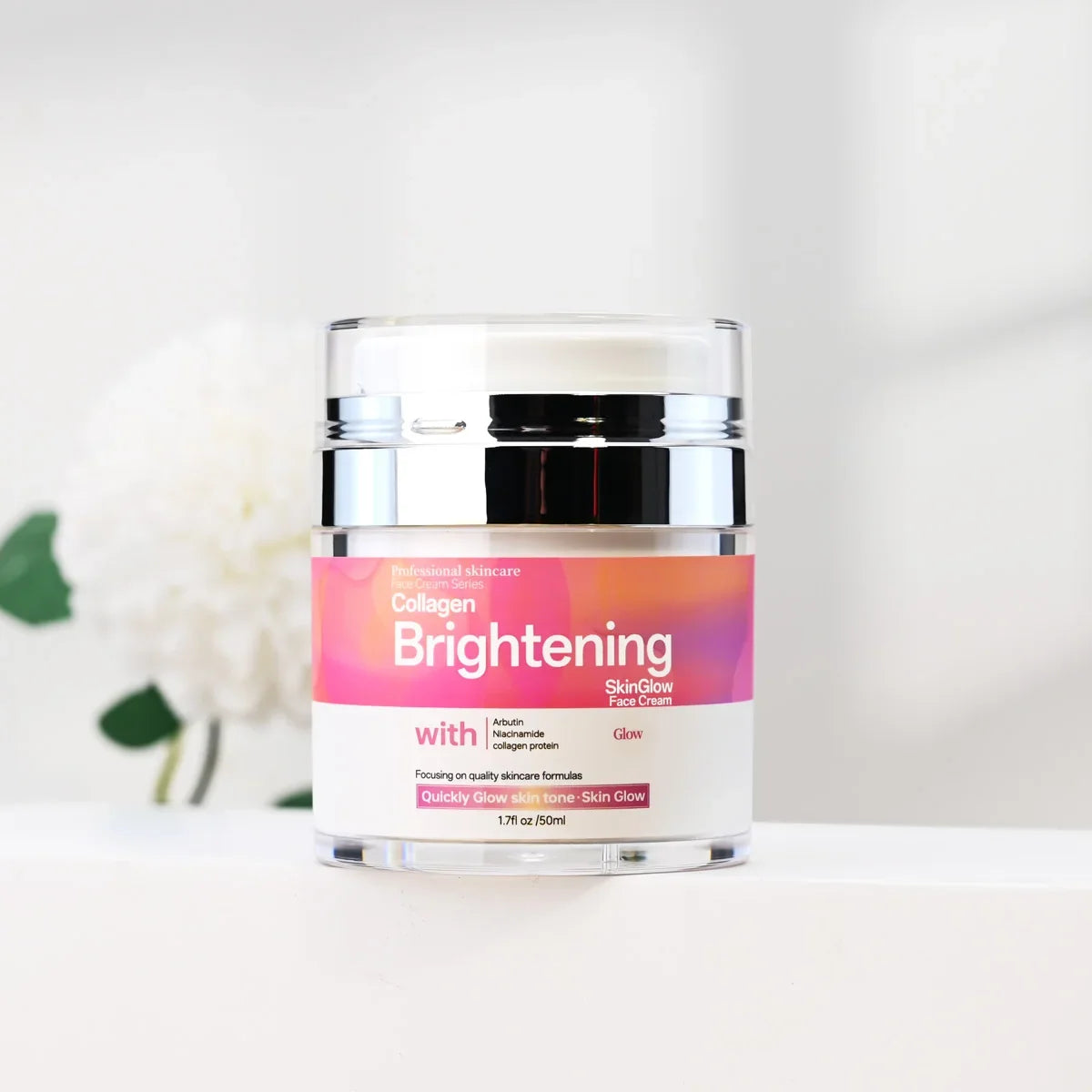 Collagen & Hyaluronic Acid Face Cream – Smoothing & Brightening Face Moisturizer Cream Qme