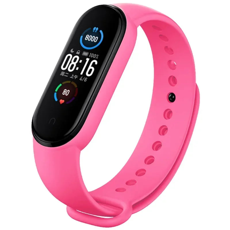 Silicone Strap for Xiaomi Mi Band 3 4 5 6 7 | 43 Colors
