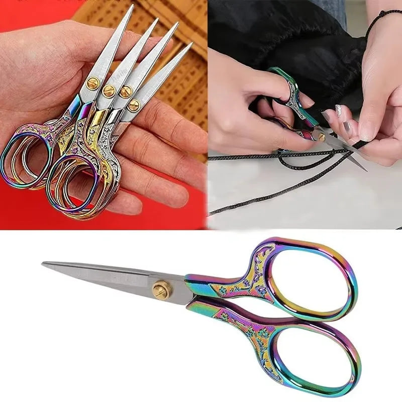 Kawaii Titanium Scissors – Vintage Carved Sewing & Craft Craft Scissors Qme