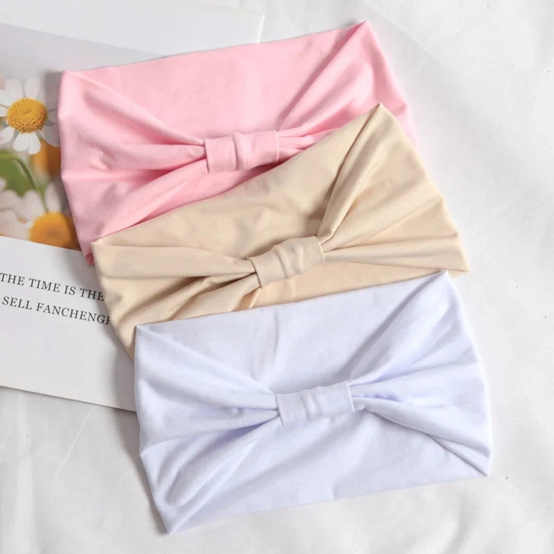 Women's Stretchy Wide Headband for Yoga, Running & Sports Sports Headband Qme