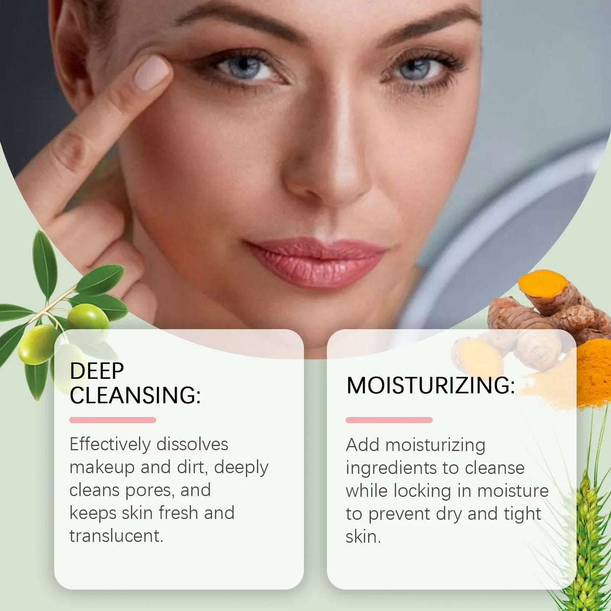 Non-Greasy Cleansing Oil – Makeup Remover & Pore Purifier Facial Cleansing Oil Qme