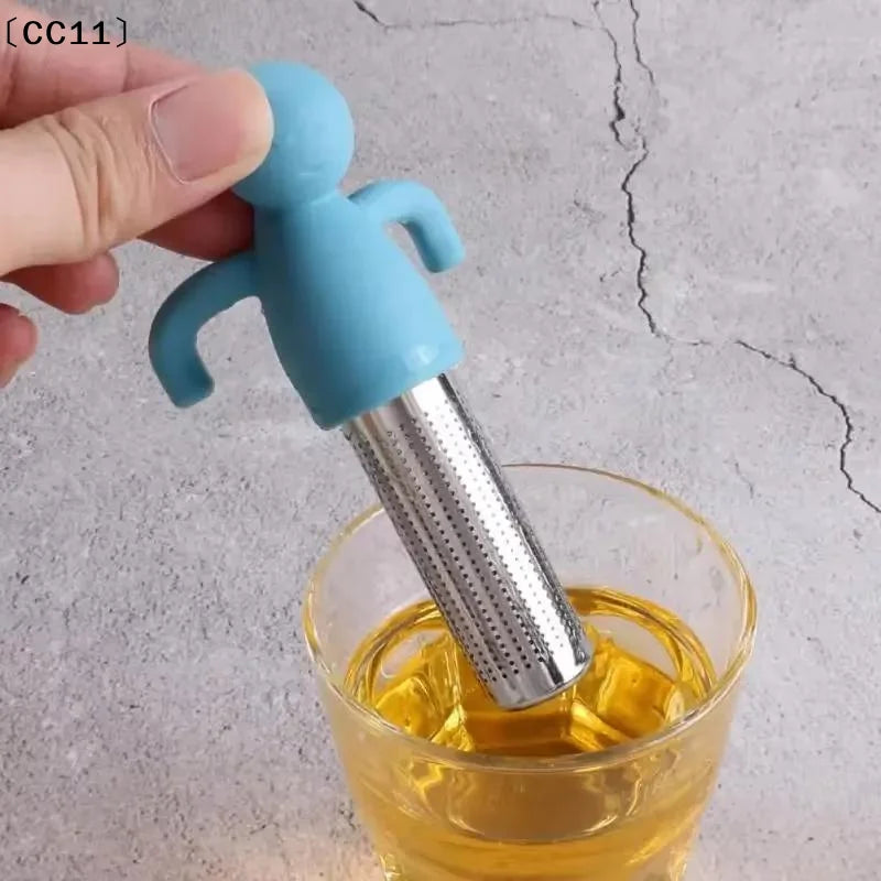 Human-Shaped Stainless Steel Tea Infuser | 6 Colors Tea Infuser Qme
