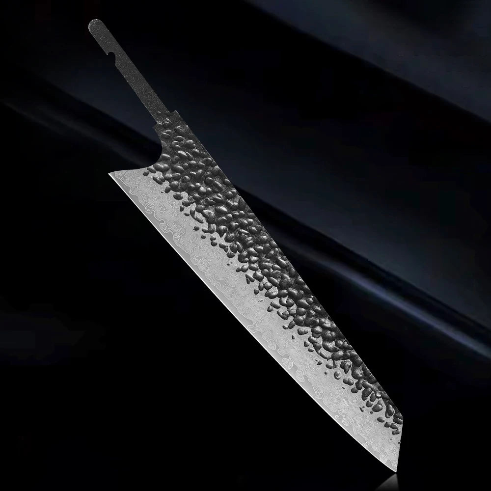 DASHWAY 8" Damascus Steel Kiritsuke Chef Knife Blank Blade DIY Chef Knife Blade Qst