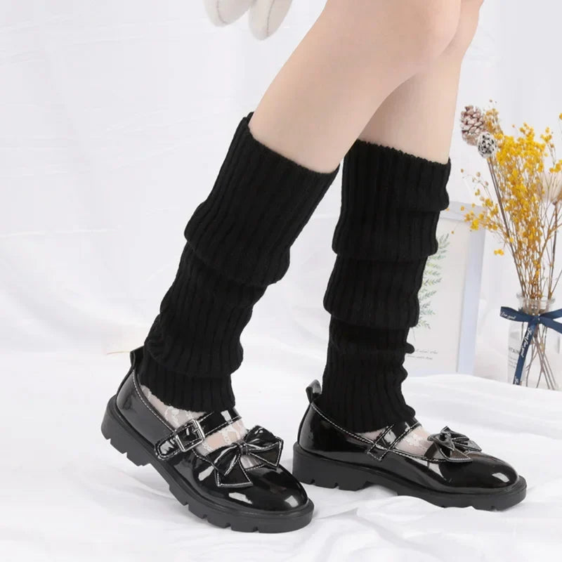 Women's Knitted Leg Warmers & Boot Cuffs | Harajuku Lolita Socks Knitted Leg Warmers Qme