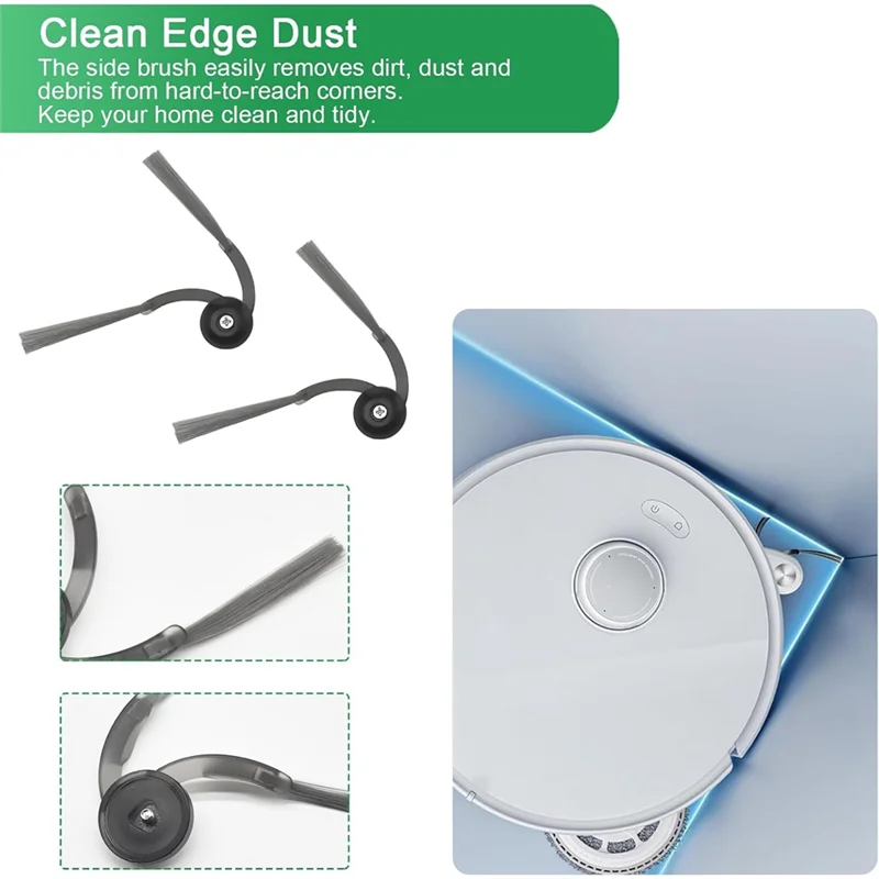 Roborock Qrevo Curv B15C Replacement Parts – Brush, Filter & Mop Vacuum Replacement Kit Qst