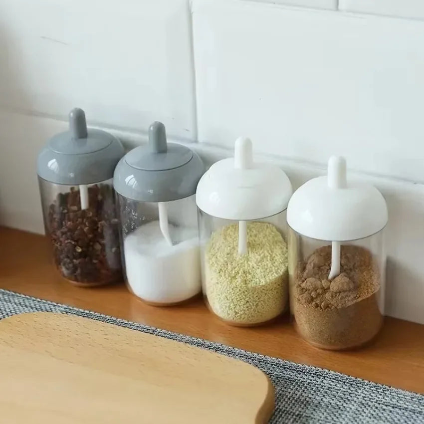 Spice Jar Label Stickers – Salt, Sugar, Pepper & Olive Oil Spice Jar Labels Qme