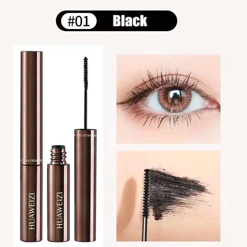 Silk Fiber Mascara Ultra-Thin Brush | Lengthening & Volumizing Fiber Mascara Qme