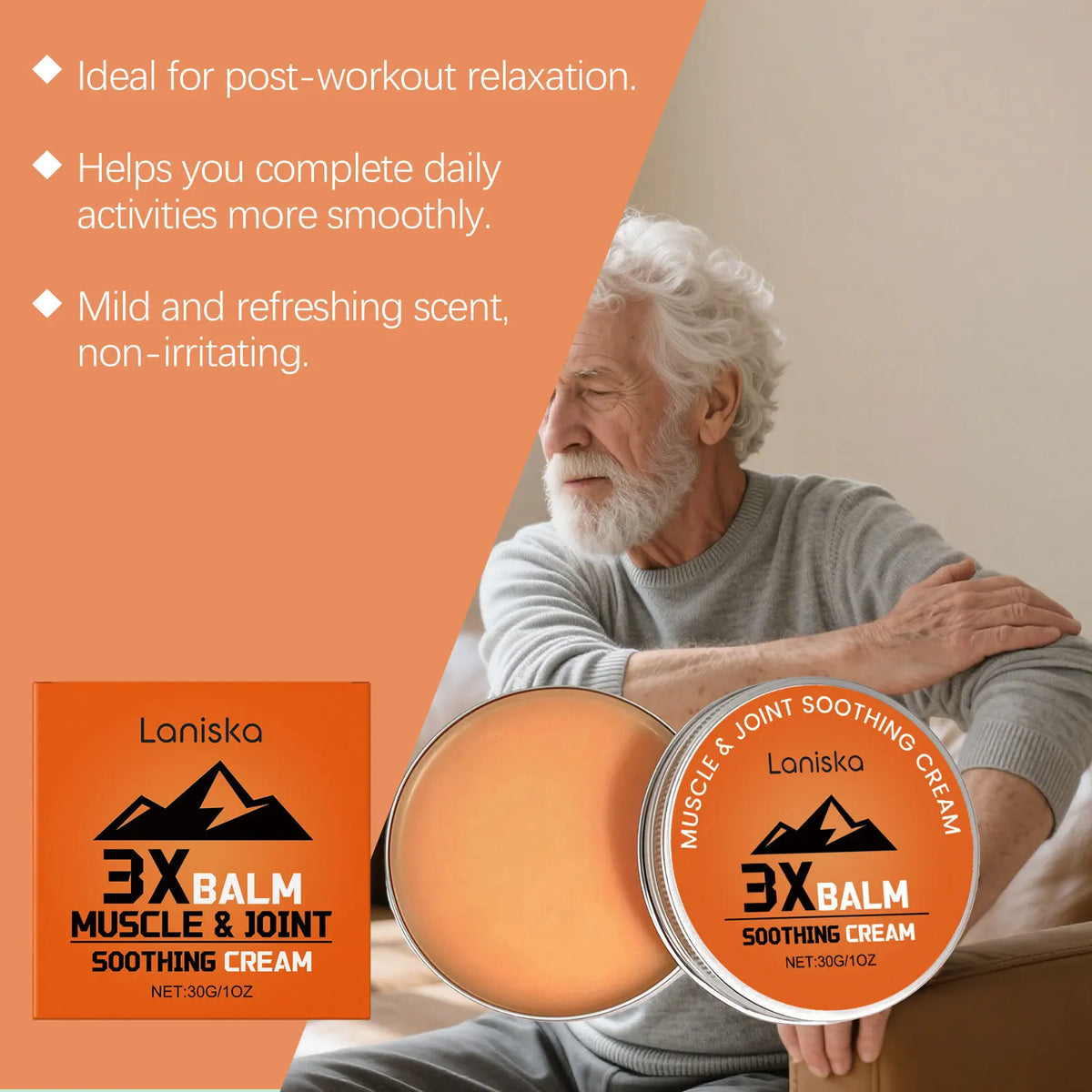 Therawolf Joint Comfort Balm – Knee & Shoulder Support Joint Comfort Balm Qst