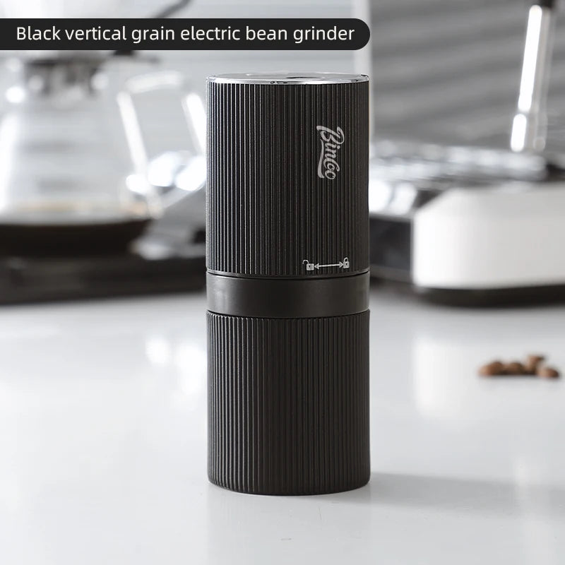 Bincoo Portable Rechargeable Electric Coffee Grinder | Mini Burr Electric Coffee Grinder Qst black China Mainland