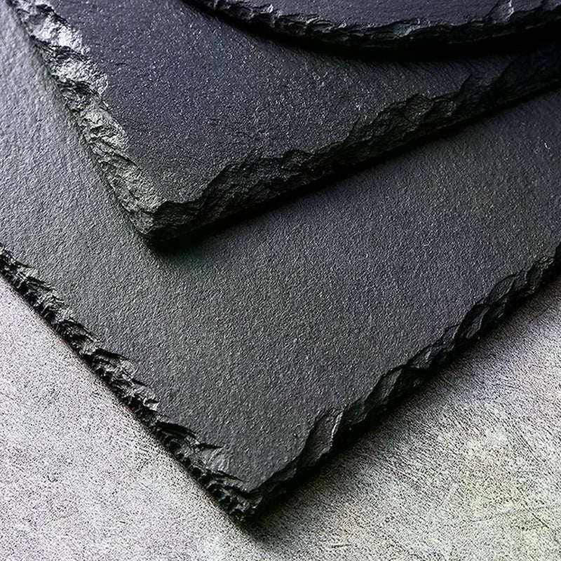 Japanese Slate Stone Reusable Drink Coaster | Decorative Kitchen Drink Coaster Qme