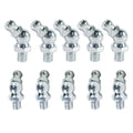 90° Metric Grease Fittings Elbow Hydraulic Nipples 10-Pack Grease Fittings Kit Qme China Mainland 10PCS
