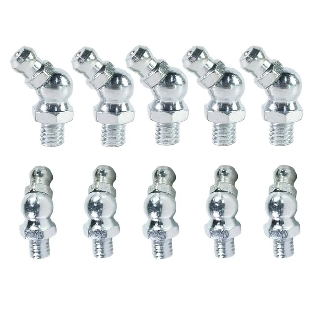 90° Metric Grease Fittings Elbow Hydraulic Nipples 10-Pack Grease Fittings Kit Qme China Mainland 10PCS