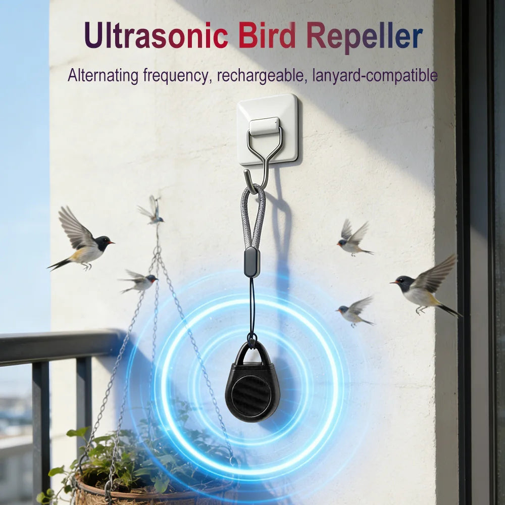 Ultrasonic Mini Pest Repeller – Type-C Rechargeable Outdoor Ultrasonic Pest Repeller Qst