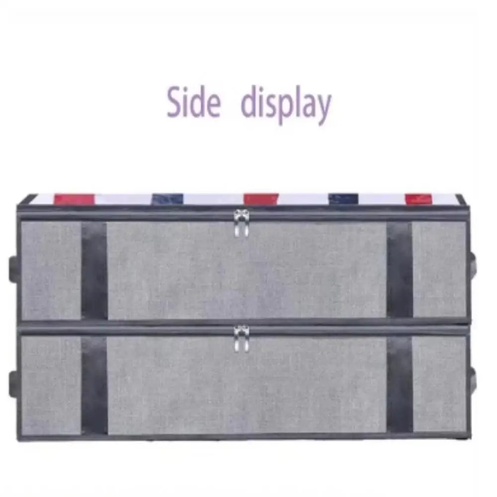 Collapsible Under-Bed Storage Bags Set of 2 | Non-Woven Organizer Under-Bed Storage Bag Qme