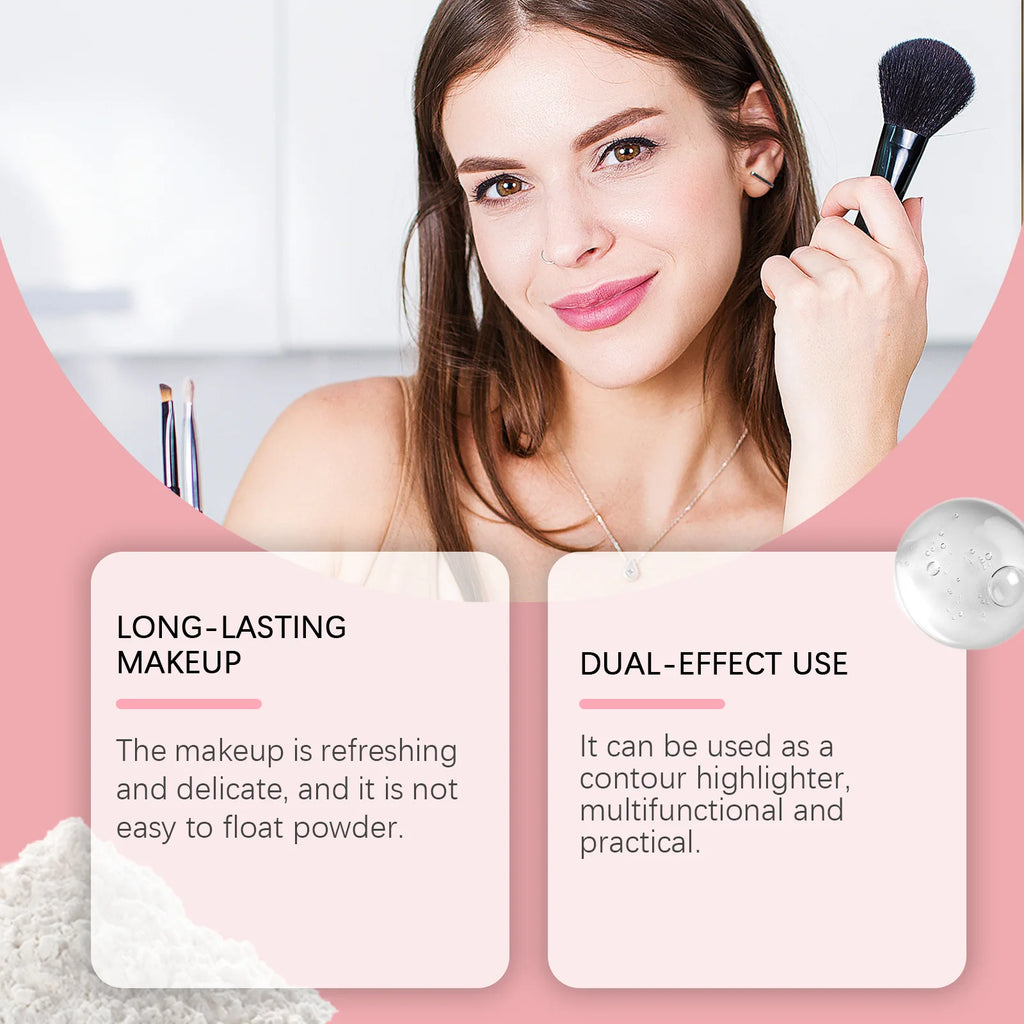 Zephoco Matte Powder Foundation – Oil Control Setting Powder Pressed Powder Foundation Qst
