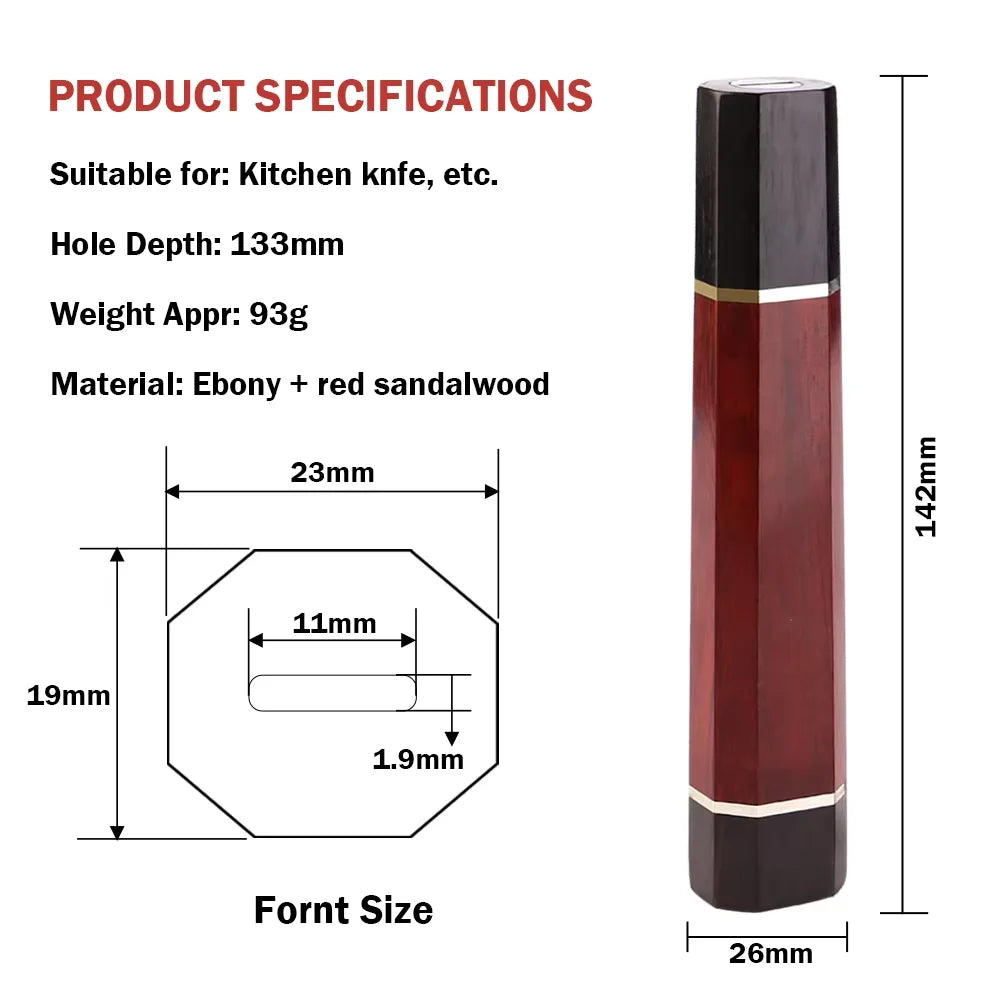 XITUO DIY Kitchen Knife Handle – Wood, G10 & Carbon Fiber Knife Handle Qst DB-251204A