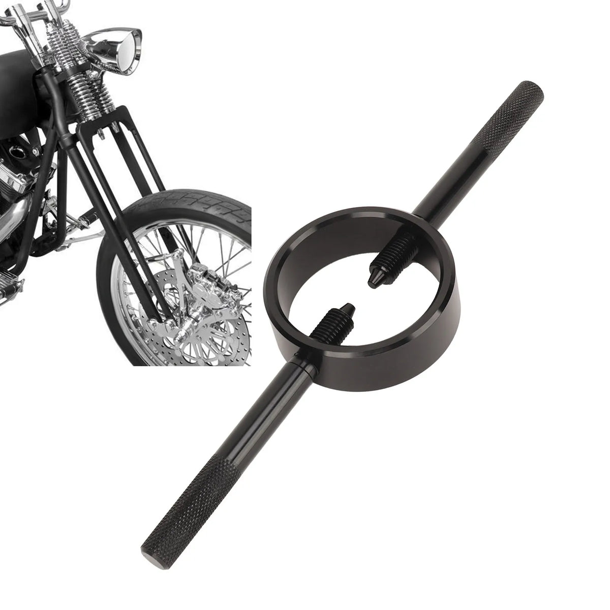 Motorcycle Fork Service Tool Kit – Oil Level & Spring Compressor Motorcycle Fork Tool Kit Qst