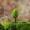 Mini Artificial Flower Trees | Fairy Garden & DIY Decor Artificial Mini Trees Qme K